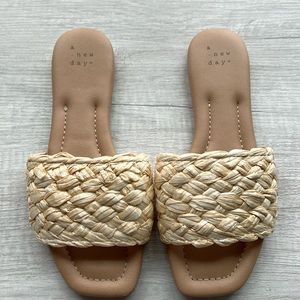 Raffia Flats Size 6